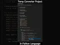 How to Create Temperature Converter Using Python Language Collage Projects