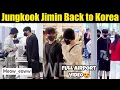 Download Lagu LIVE 🔴 Jungkook Jimin Back to Korea Full Airport Video | JK Take Jimin Shoes \u0026 Show Keychain 😍