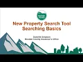 New Property Search Tool Searching Basics