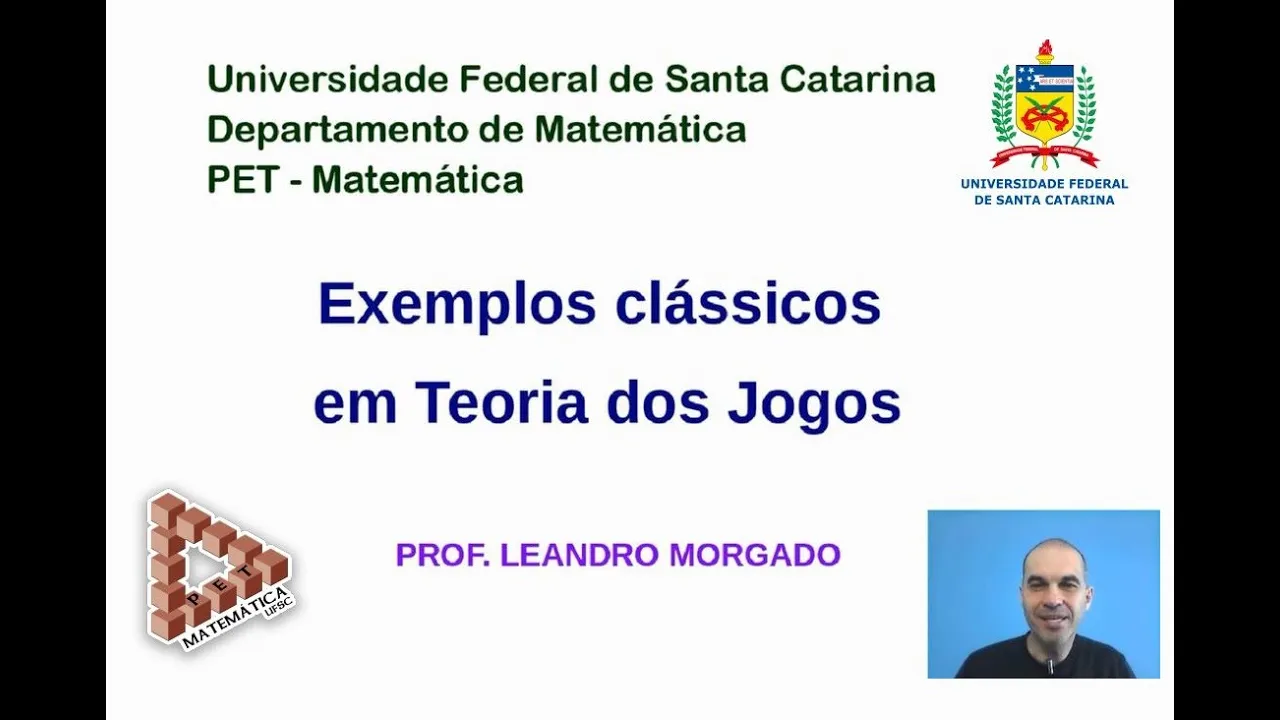 Exemplos clássicos em Teoria dos Jogos - Professor Leandro Morgado