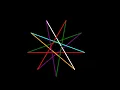 How to draw multi colour star using python