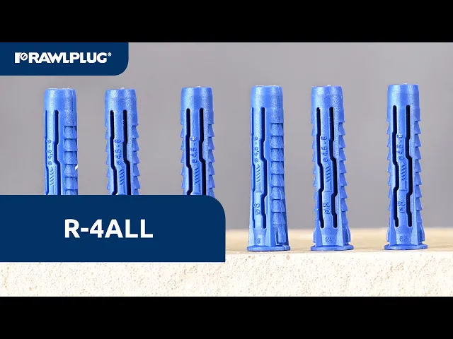 Universalus kaištis RAWLPLUG 4ALL, 5 x 25 mm su uždaru kabliu, 12 vnt.