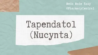 Download Tapentadol (Nucynta) : Meds Made Easy (MME) MP3