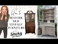 How to Restore a Treasured Antique An AMAZING Transformation using Lilly Moon Smoky Gel Stain