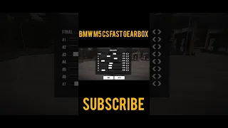 BMW M5 CS FAST GEARBOX SETTING IN CAR PARKING MULTIPLAYER 