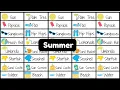 Pictionary word list 2024 11 - Summer