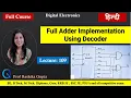 Full Adder Implementation Using Decoder