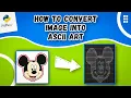 How to convert image to ascii using Python
