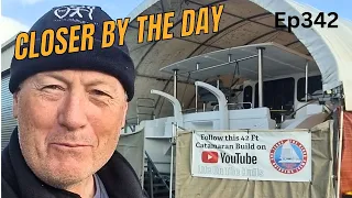 It’s Brutal Being Back on Deck – Catamaran Build From Scratch Ep342
