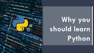 Part 1 Why you should learn python Python for beginners