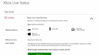 Xbox live Core Services Are Down And Coming Back Soon