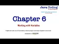 Java Coding for Absolute Beginners - Chapter 6 Working with Variables