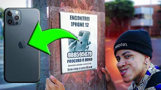 fingi encontrar iphone 12 pra ver quantos mentirosos ligam e zoei geral kkkkkkkk 😂🔥 (parte 2)