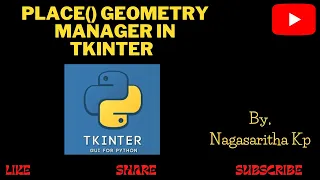 T - 9 place method in GEOMETRY MANAGER IN TKINTER