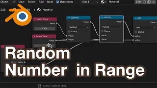 Random Number in Range Blender Material Nodes