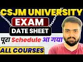 CSJMU Exam Date sheet 2026 OUT Csjmu Exam Schedule 2026 CSJMU Exam Scheme 2026 CSJMU Even Semester
