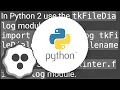 Choosing a file in Python with simple Dialog