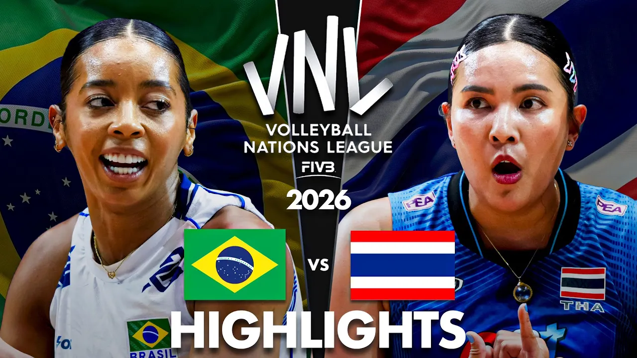Thailand 🇹🇭 vs Brazil 🇧🇷 | Highlights | Women's VNL 2026