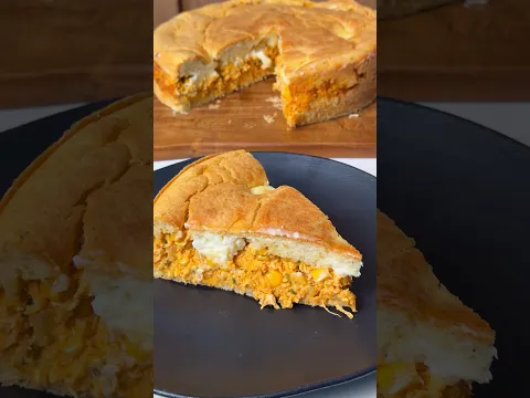 Torta de frango de liquidificador/ fácil e econômica!