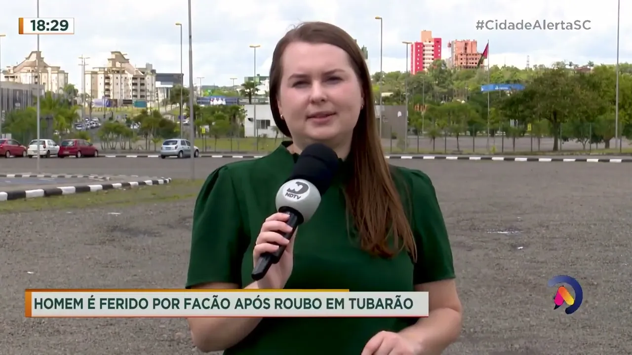 Homem é ferido por facão durante ação criminosa em Tubarão