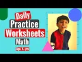 Daily Practice Math Worksheets For Kindergartens Worksheets For Important Math Concepts