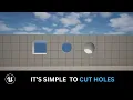 How to EASILY Cut Holes in Meshes in Unreal Engine 5 With Boolean Tool