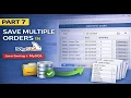 Part 7 Cafe Management System in Java Swing MySQL - Save Multiple Orders