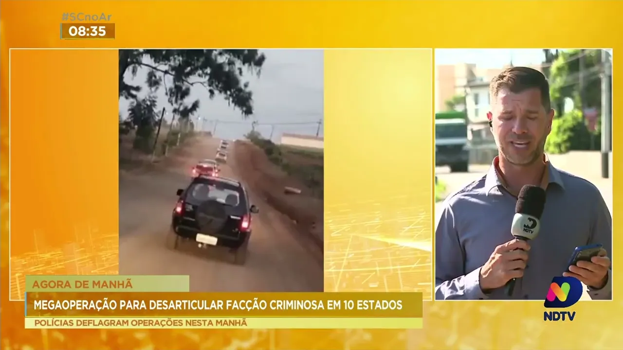 Megaoperação das polícias e Gaeco é deflagrada para desarticular facção criminosa atuante no país