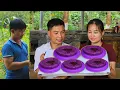 Download Lagu How to Make Unique Purple Banana Cake - Give a Puppy to Your Neighbor | Ly Phuc An