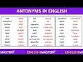 Learn 200 Common Antonyms Words in English to Expand your Vocabulary