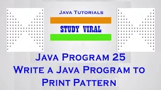 Java Program 25 - Java Program to Print Star Patterns 06