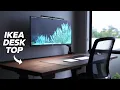 My DIY Custom Wood Stained IKEA Standing Desk