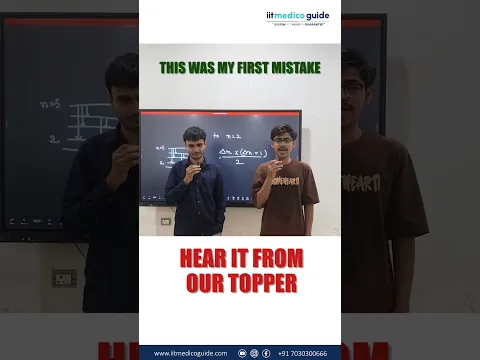 Our topper's story: what was his mistake?