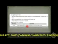 DWPD DATABASE CONNECTIVITY FUNCTION