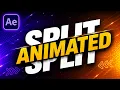 Modern Split Typography Effect in After Effects Step-by-Step Tutorial