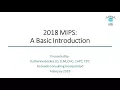 2018 MIPS - A Basic Introduction