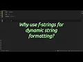Why use f-strings for string formatting Unlock Python Why Use f-strings for