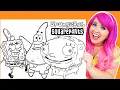 Coloring SpongeBob Patrick GIANT Coloring Pages Crayola Crayons Prismacolor Markers