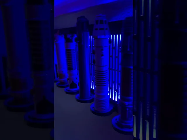 Modular Vertical Lightsaber Wall Display video thumbnail