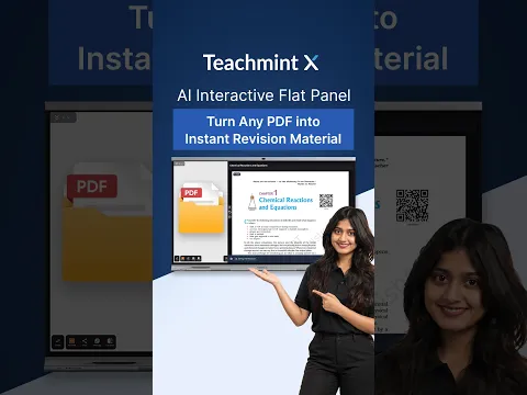 Teachmint X Best Interactive Panel for Education | Turn Any PDF into Revision Material