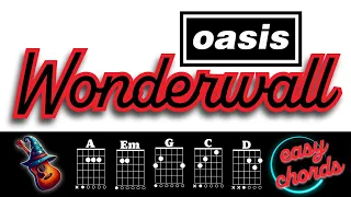 How to play WONDERWALL - Oasis on Guitar Easy Chords