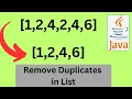 Java Interview Questions Remove Duplicates From List Streams in Java