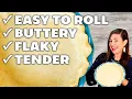 How To Make PERFECT Pie Crust With Your Food Processor NO CRACK Rolling