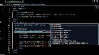 E3 - Variables in Javascript Vidyabhilashi