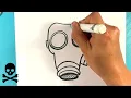 EASY How to Draw a GAS MASK