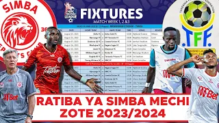 tazama ratiba nzima ya simba ligi kuu nbc msimu wa 2023 2024