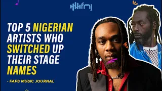 top 5 nigerian artists who changed their stage names bnxn asake 2baba kizz daniel santi 
