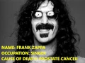 CELEBRITY CAUSE OF DEATH (PART #3)