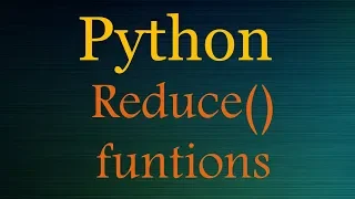 Python Tutorials Python Reduce function w examples