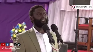 THIS MAN!! Listen to Sen John Methu's Great speech in Embu during church service today.